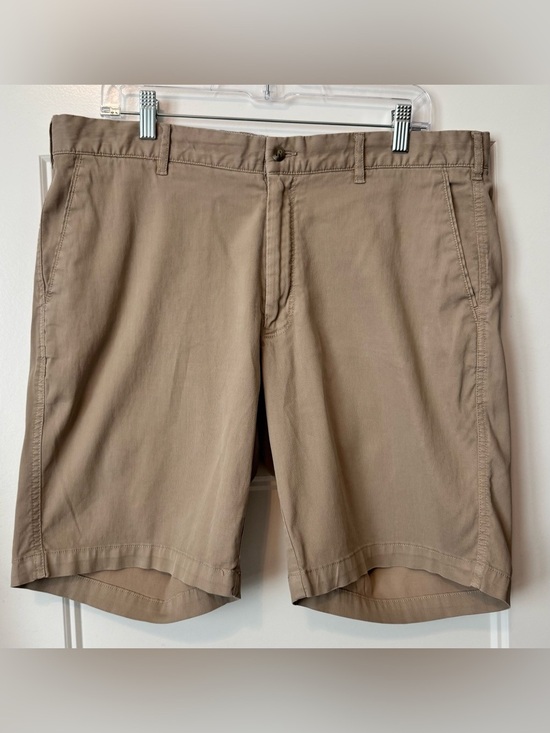 Peter Millar Other - Peter Millar Men's Khaki Chino Golf Shorts Size 36 Classic Flat Front Beige